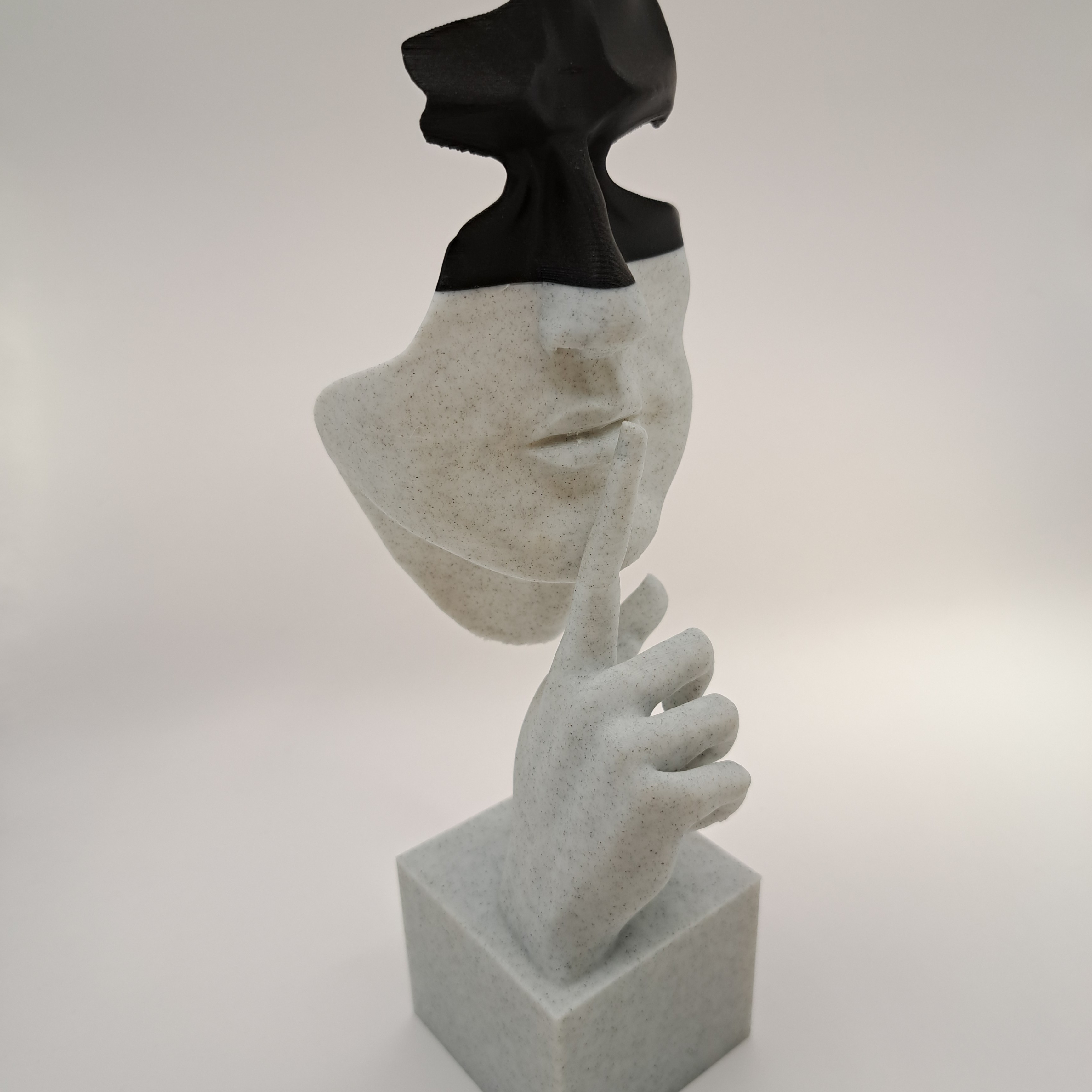 Statuette bicolore imprimée en 3D